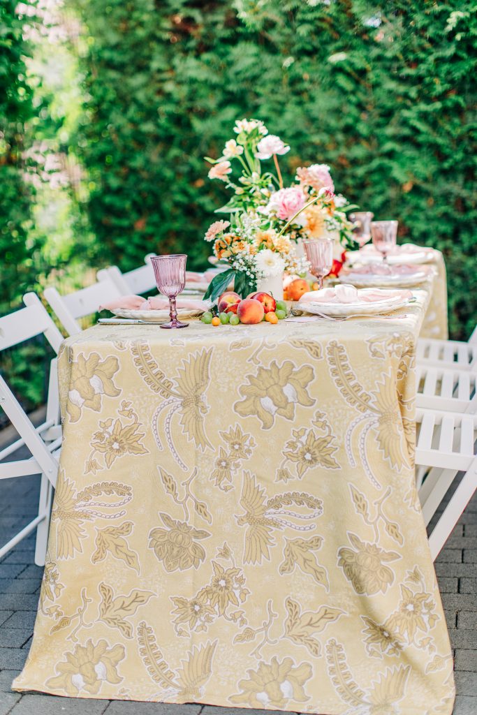 tischdeko ideen Hochzeit la table romantique