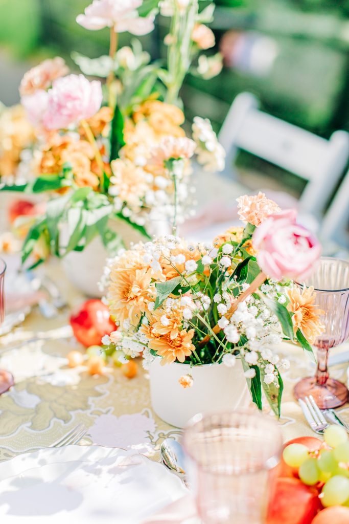 tischdeko ideen Hochzeit la table romantique
