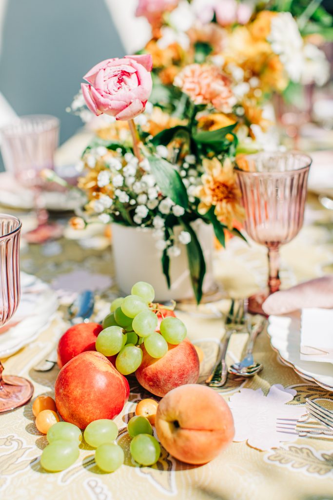 tischdeko ideen Hochzeit la table romantique