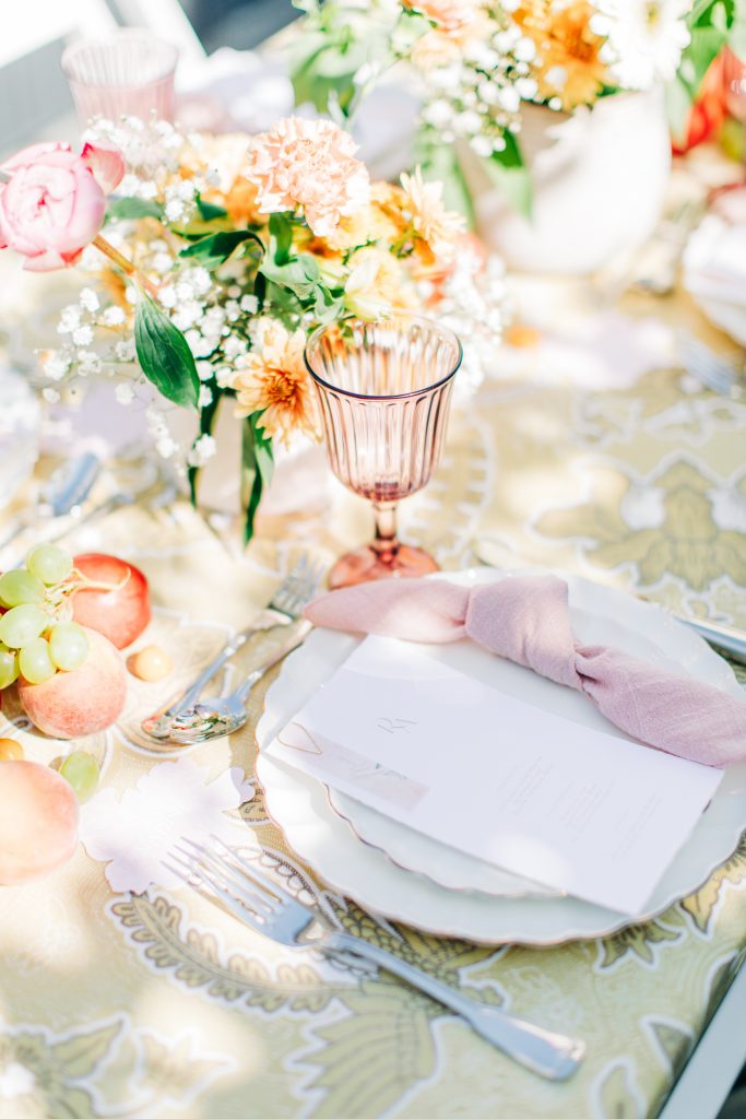 tischdeko ideen Hochzeit la table romantique