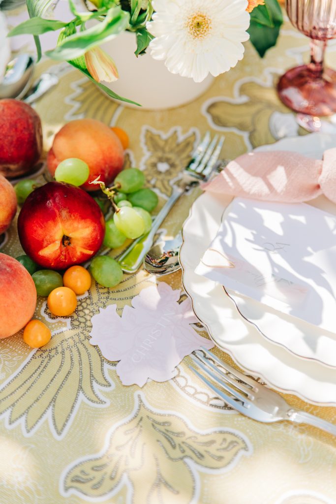 moderne tischdeko Hochzeit la table romantique