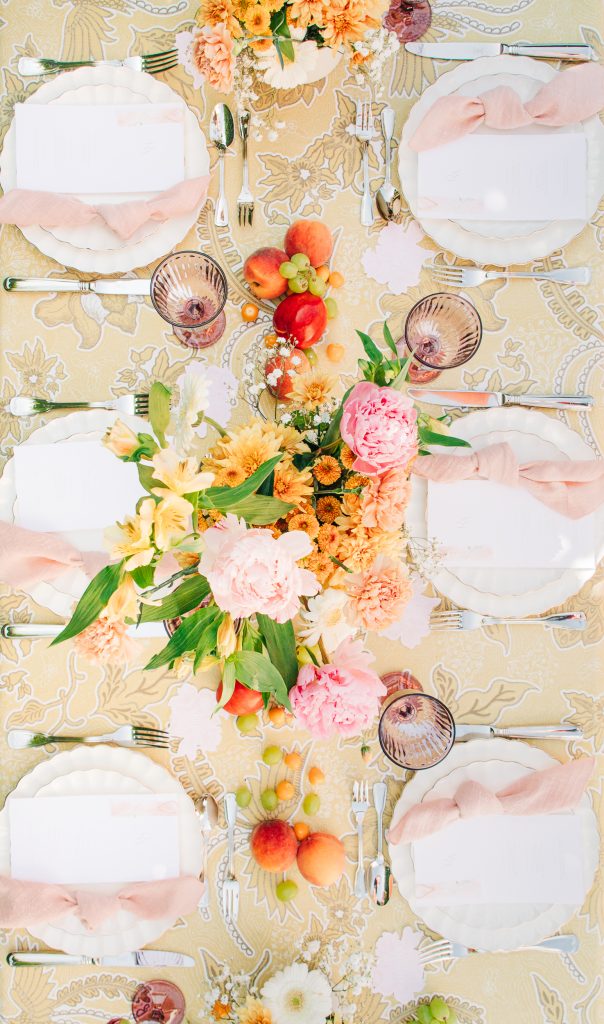 tischdeko ideen Hochzeit la table romantique