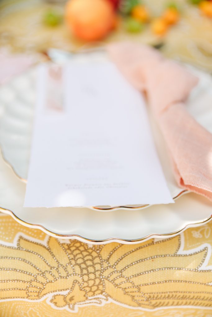 tischdeko Hochzeit früchte