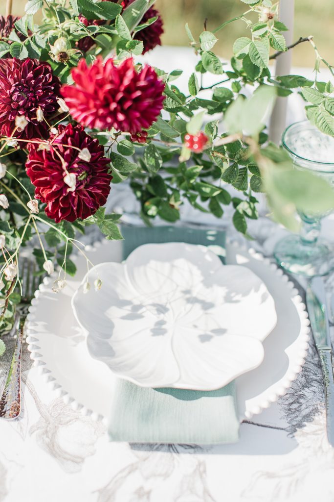 moderne Tischdekoration für Hochzeiten und besondere Anlässe