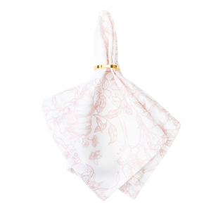 Stoffservietten mit Motiv mieten la table romantique