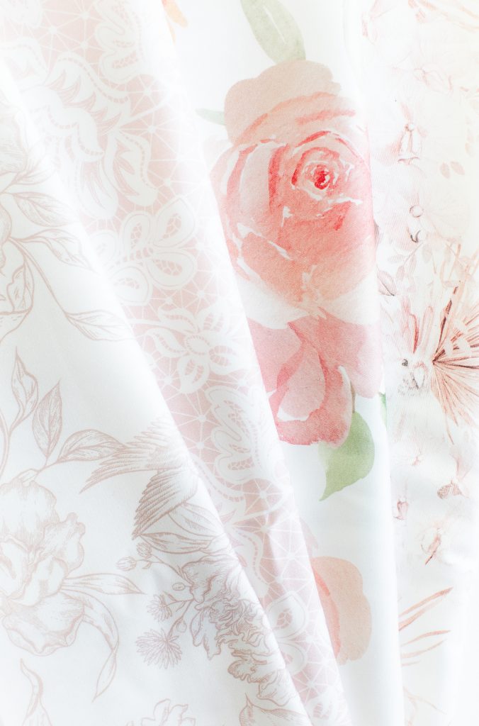 Stoffservietten mit Motiv la table romantique premium Tischwäsche verleih