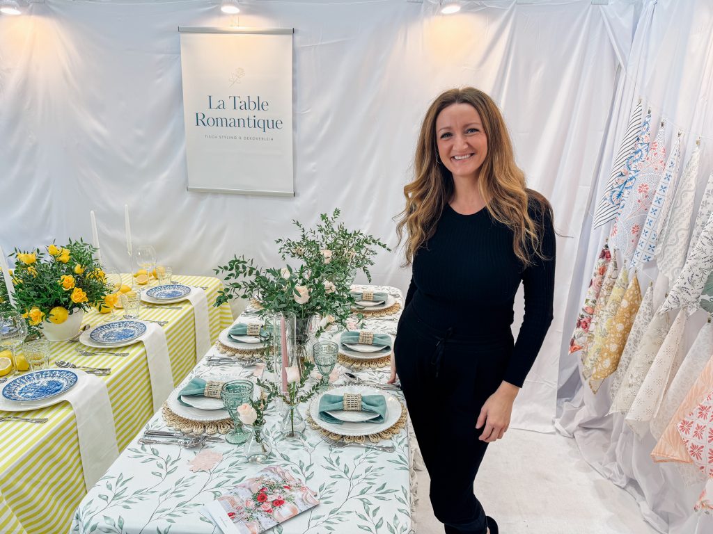 tischstyling auf der TrauDich messe hannover la table romantique