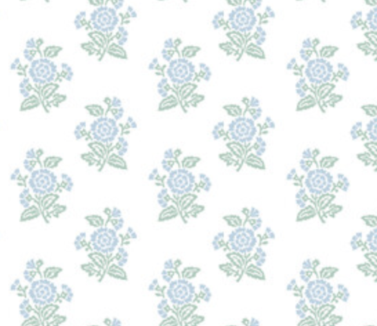 Blockprint Tischdecke hellblau mieten