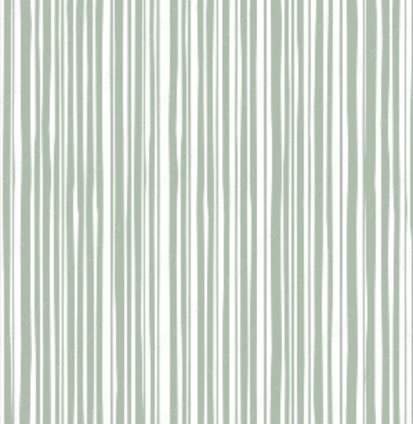 Grüne Streifen Tischdecke mit Motiv mieten