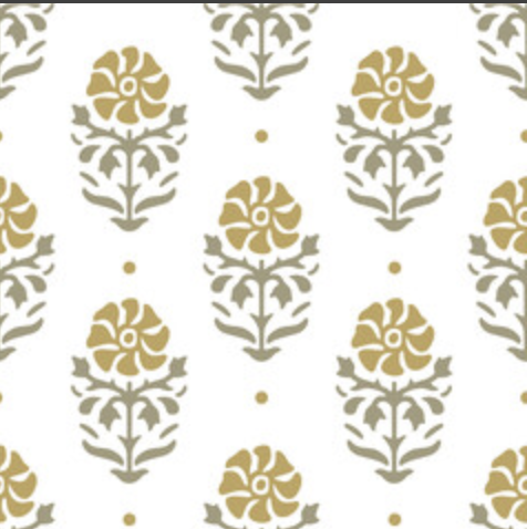 Tischdecke mit Motiv mieten indische blockprints gelb