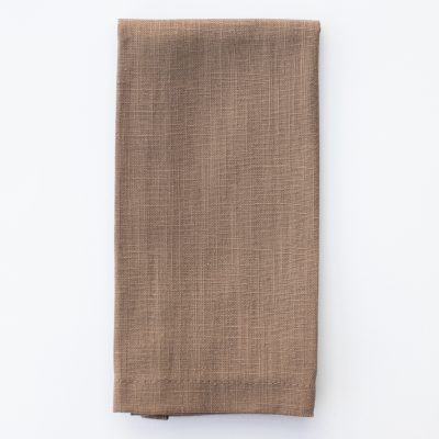 Braune Leinenserviette mieten